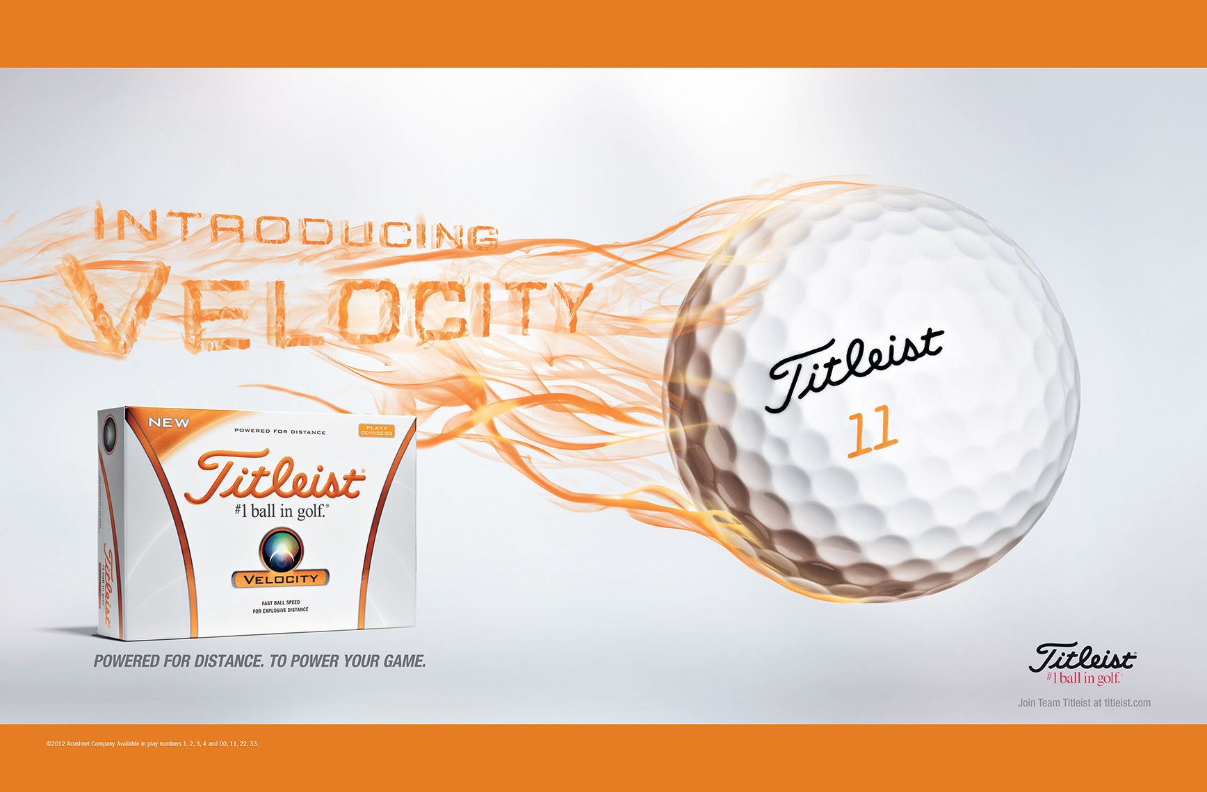 Titleist Velocity — Golf Ball Product Photography