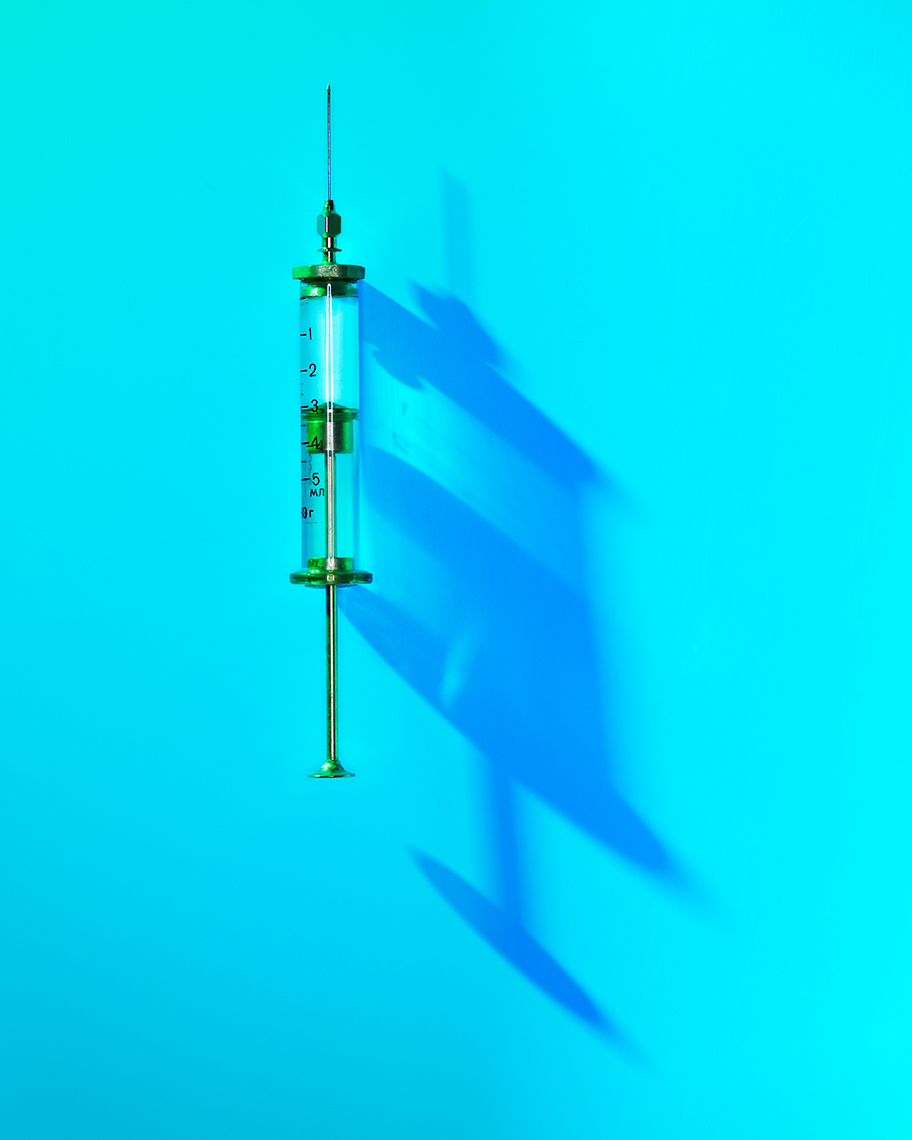 Vintage Russian Syringe Healthcare Product Photography