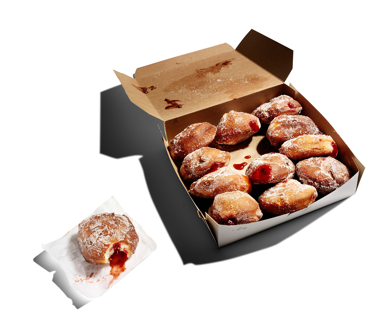 Box of Doughnuts — Editorial Food Photography