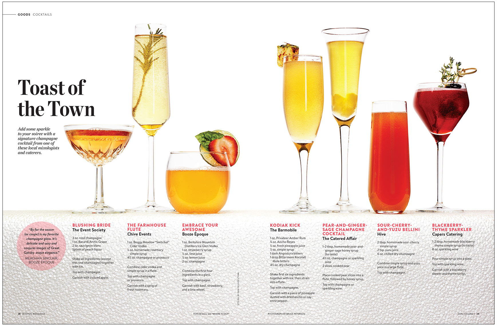 Boston Weddings Magazine — Drink Photography