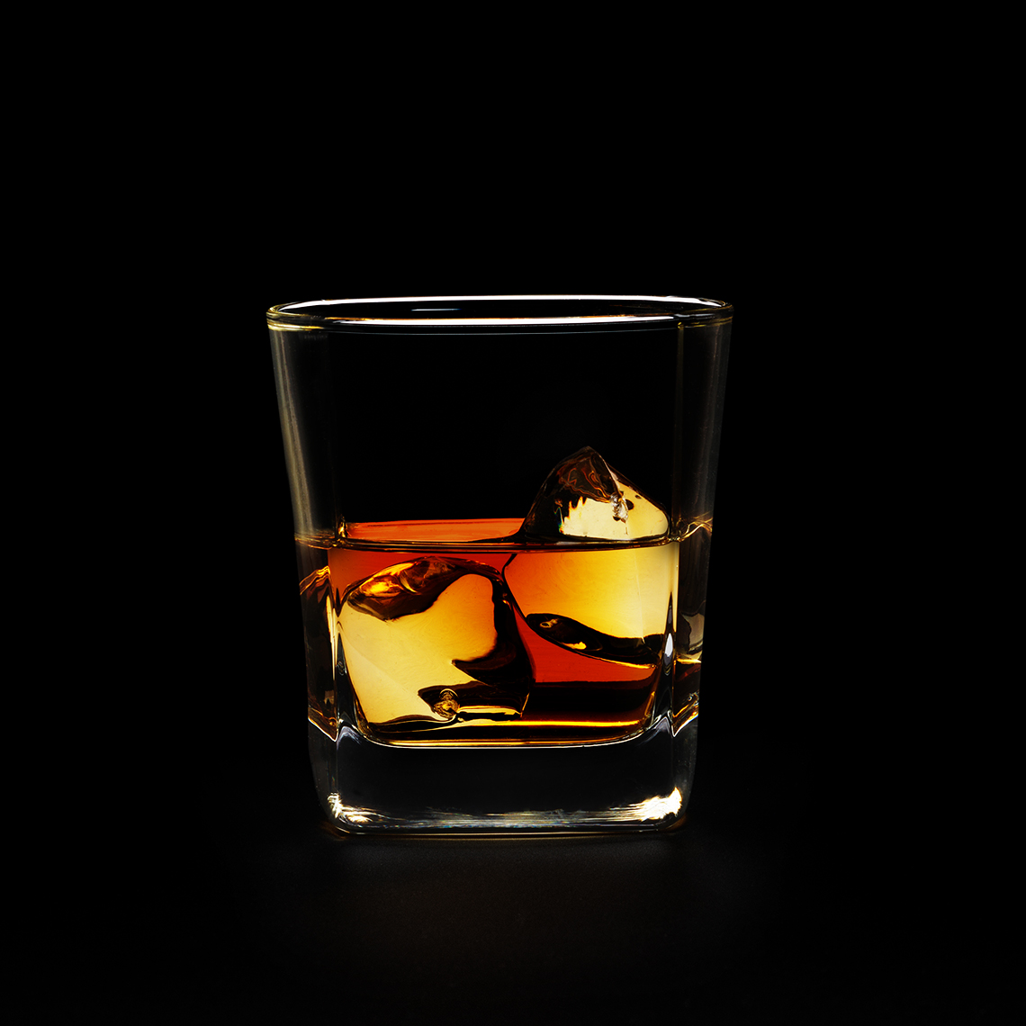 Whiskey on the Rocks — Drinks Photography
