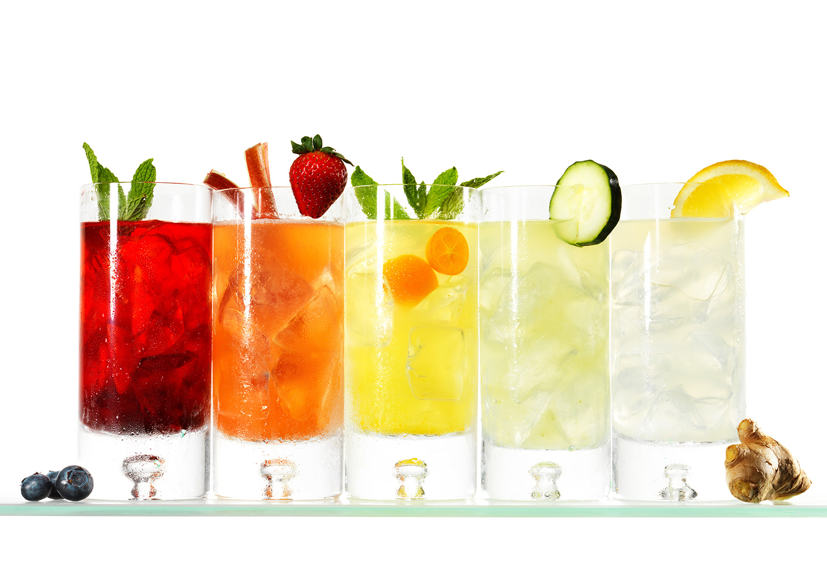 Glasses of Lemonade — Editorial Drinks Photography 